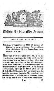 Medicinisch chirurgische Zeitung