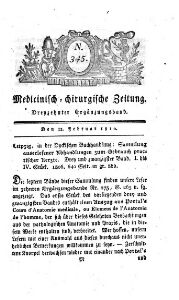 Medicinisch chirurgische Zeitung