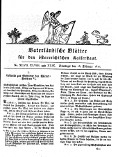 Vaterländische Blätter