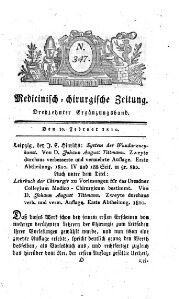 Medicinisch chirurgische Zeitung