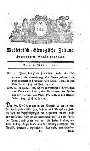 Medicinisch chirurgische Zeitung