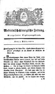 Medicinisch chirurgische Zeitung