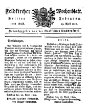 Feldkircher Wochenblatt