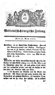 Medicinisch chirurgische Zeitung