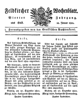 Feldkircher Wochenblatt