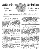 Feldkircher Wochenblatt