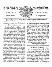 Feldkircher Wochenblatt