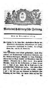 Medicinisch chirurgische Zeitung