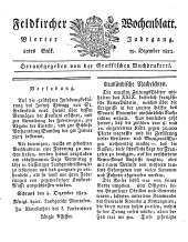 Feldkircher Wochenblatt