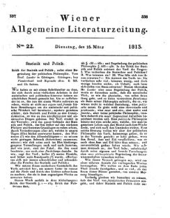 Wiener allgemeine Literatur-Zeitung