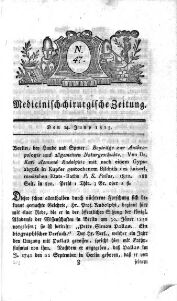 Medicinisch chirurgische Zeitung