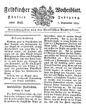 Feldkircher Wochenblatt