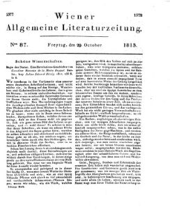 Wiener allgemeine Literatur-Zeitung