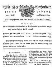 Feldkircher Wochenblatt