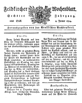 Feldkircher Wochenblatt