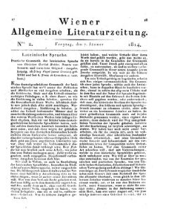 Wiener allgemeine Literatur-Zeitung