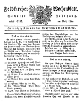 Feldkircher Wochenblatt