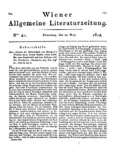 Wiener allgemeine Literatur-Zeitung