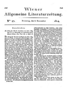 Wiener allgemeine Literatur-Zeitung