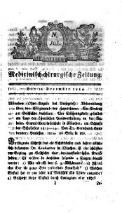 Medicinisch chirurgische Zeitung