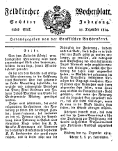 Feldkircher Wochenblatt