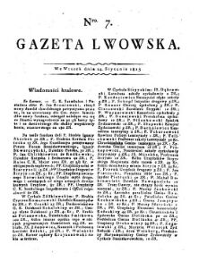 Gazeta Lwowska (Lemberger Zeitung)