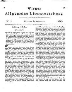 Wiener allgemeine Literatur-Zeitung