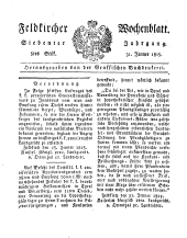 Feldkircher Wochenblatt