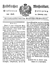 Feldkircher Wochenblatt