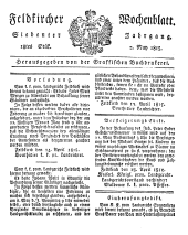 Feldkircher Wochenblatt