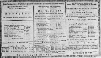 Theaterzettel (Oper und Burgtheater in Wien)