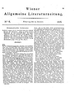 Wiener allgemeine Literatur-Zeitung