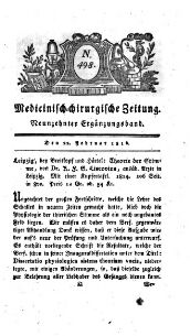 Medicinisch chirurgische Zeitung