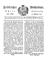 Feldkircher Wochenblatt