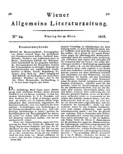 Wiener allgemeine Literatur-Zeitung