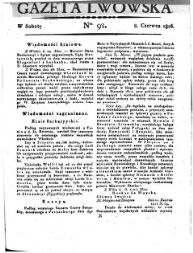 Gazeta Lwowska (Lemberger Zeitung)