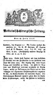 Medicinisch chirurgische Zeitung