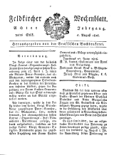 Feldkircher Wochenblatt