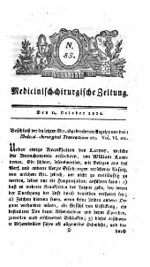 Medicinisch chirurgische Zeitung