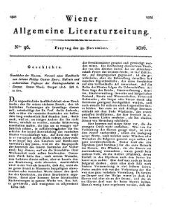 Wiener allgemeine Literatur-Zeitung