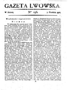 Gazeta Lwowska (Lemberger Zeitung)