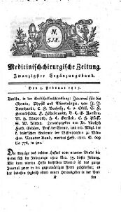 Medicinisch chirurgische Zeitung