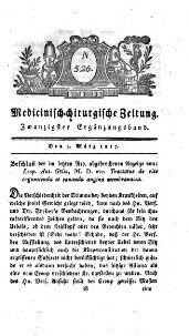 Medicinisch chirurgische Zeitung