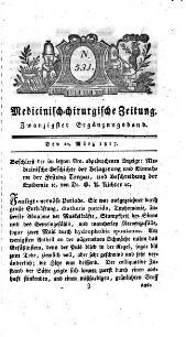 Medicinisch chirurgische Zeitung