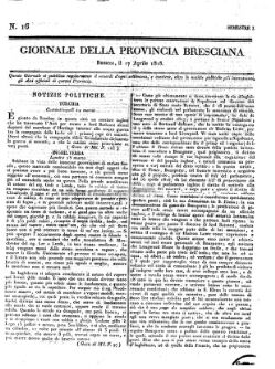 Giornale della provincia Bresciana