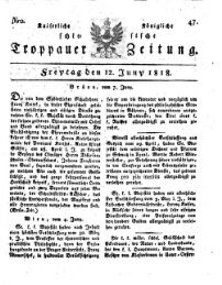 Kais. Königl. Schlesische Troppauer-Zeitung