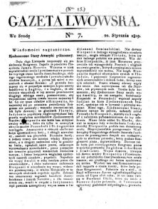 Gazeta Lwowska (Lemberger Zeitung)