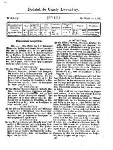 Gazeta Lwowska (Lemberger Zeitung)