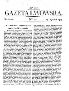 Gazeta Lwowska (Lemberger Zeitung)