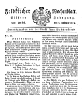 Feldkircher Wochenblatt